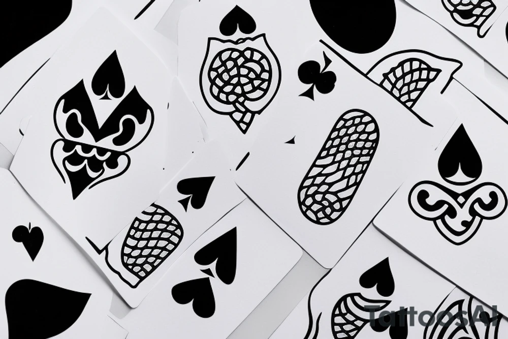 spades symbol, snowbunny tattoo idea