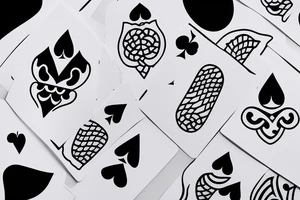 spades symbol, snowbunny tattoo idea