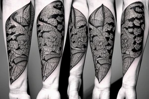 long vine with spades tattoo idea