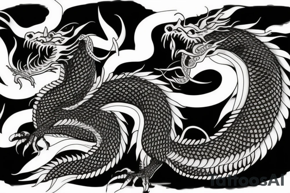 the oriental dragon tattoo idea
