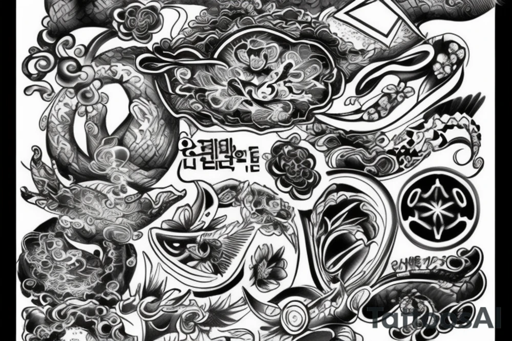 korean tattoo tattoo idea