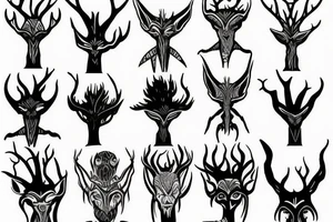 something like a tree elf or tribal treant tattoo idea