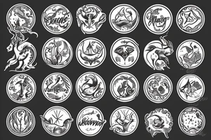 Sea goat tattoo idea