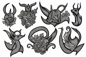 Sea goat tattoo idea