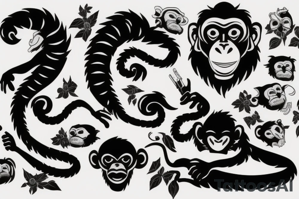 Monkey of death tattoo idea