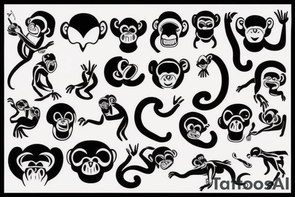 Monkey of death tattoo idea