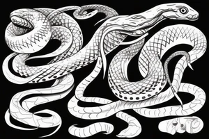 Snake about to strike tattoo idea