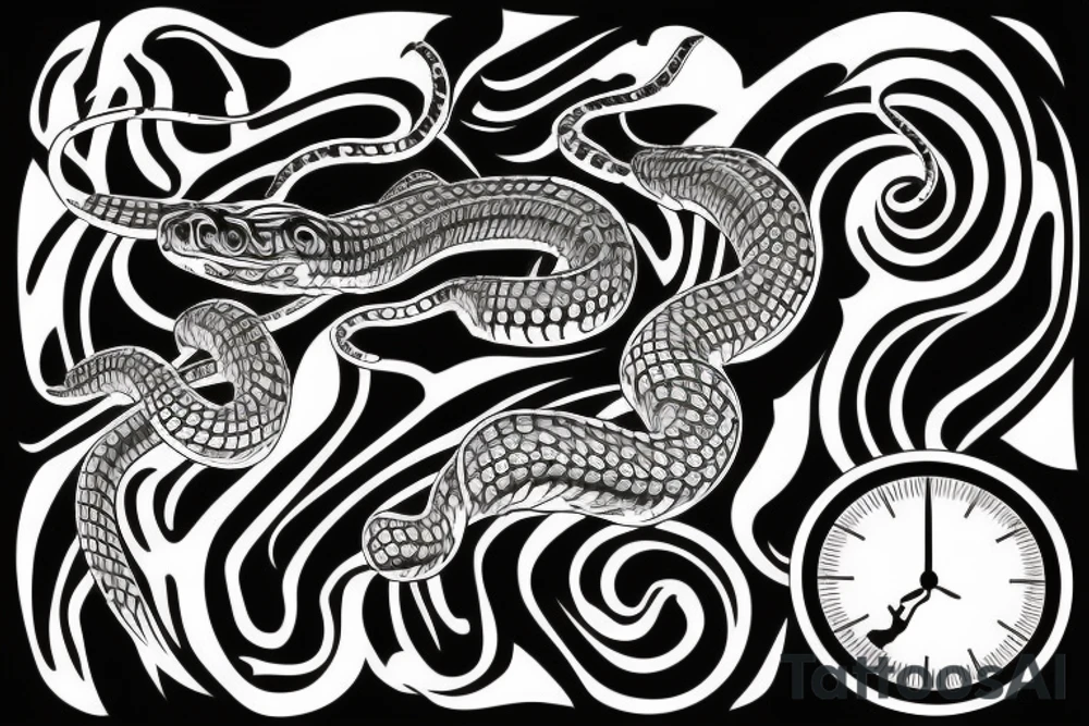 Snake about to strike tattoo idea
