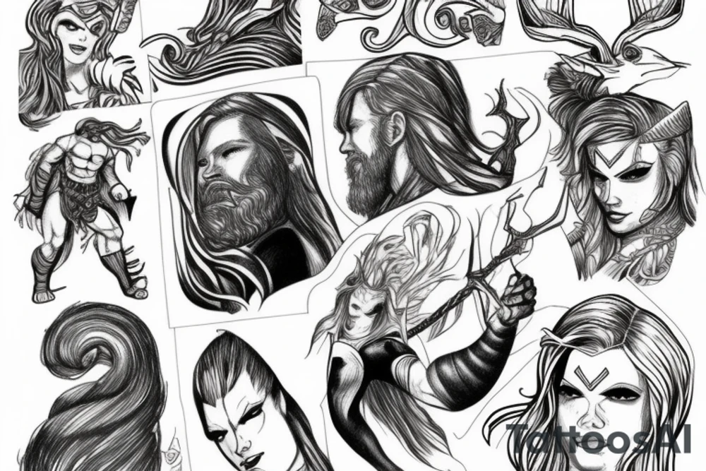 redhead thor tattoo idea