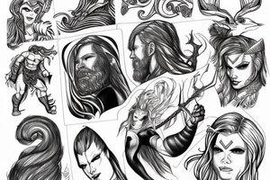redhead thor tattoo idea