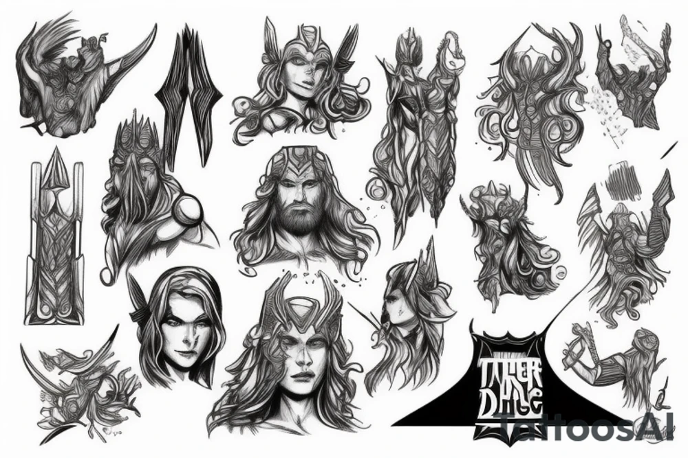 redhead thor tattoo idea