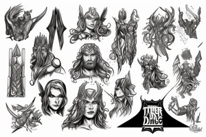 redhead thor tattoo idea