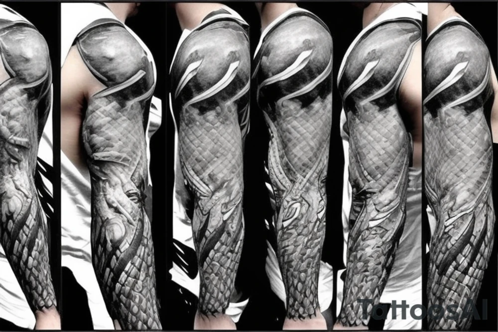 masculine thor hero pose tattoo idea