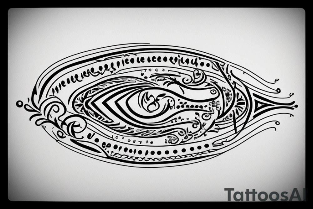 A small design with the words ‘Sairam’ and ‘Reeshma’ , the design should be in the form of a straight line tattoo idea