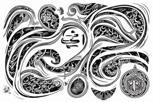 A small design with the words ‘Sairam’ and ‘Reeshma’ , the design should be in the form of a straight line tattoo idea