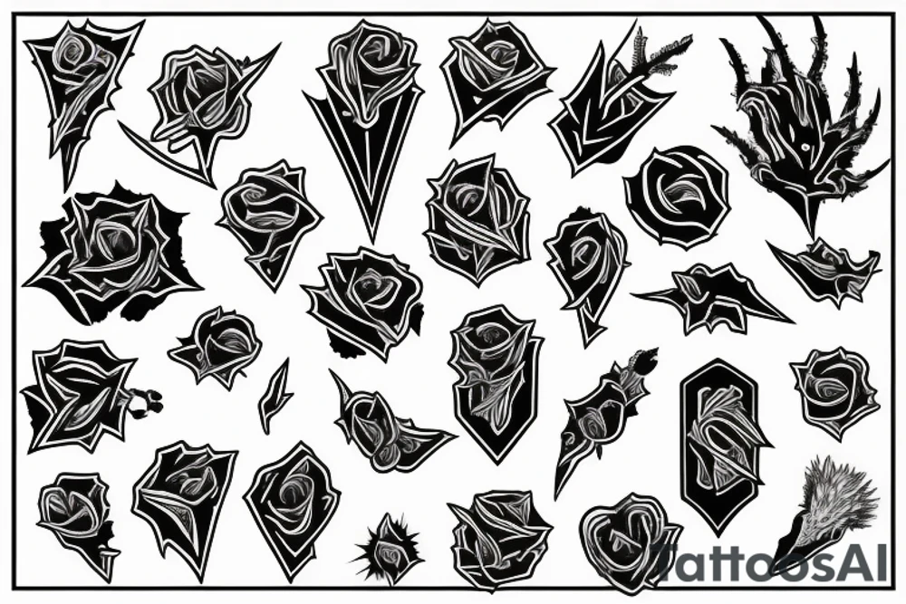 Ace of spaces thorns tattoo idea