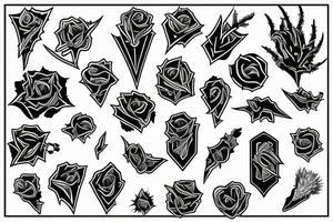 Ace of spaces thorns tattoo idea