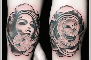 Money clouds tattoo idea