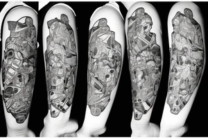 Ripped poker game tattoo idea