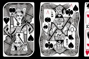 Ripped poker game tattoo idea