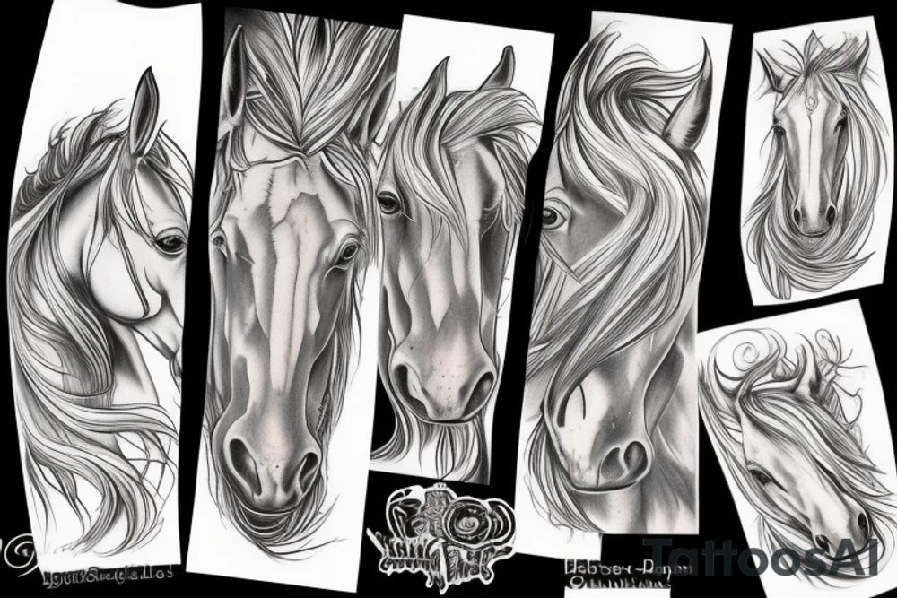 Horse home tattoo idea