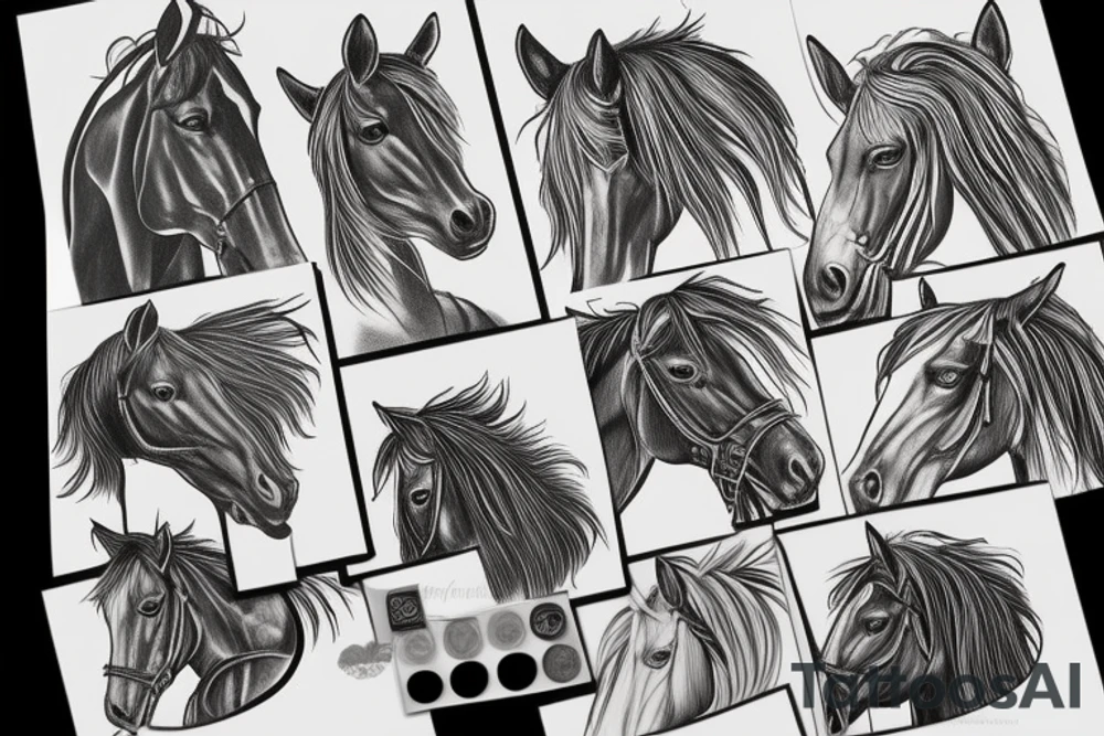Horse home tattoo idea
