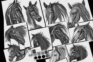 Horse home tattoo idea