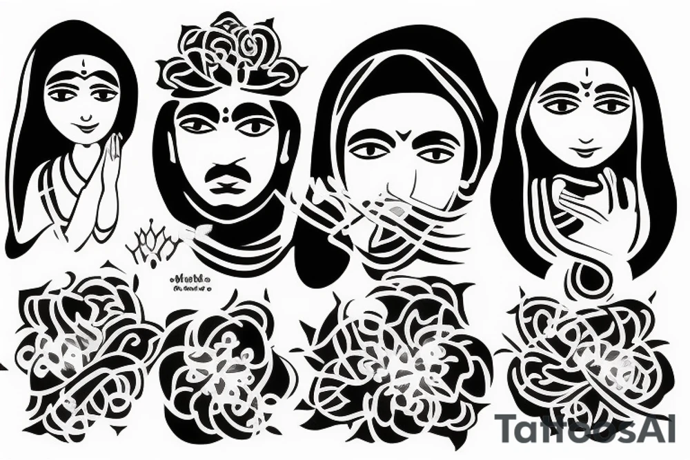 Sairam and Reeshma in a sentence tattoo idea