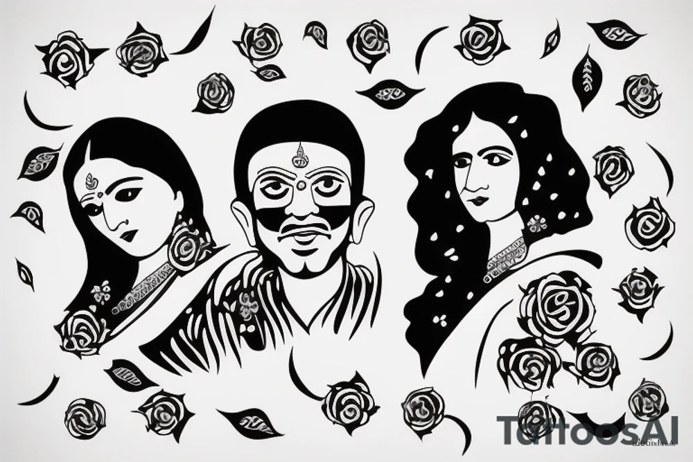 Sairam and Reeshma in a sentence tattoo idea