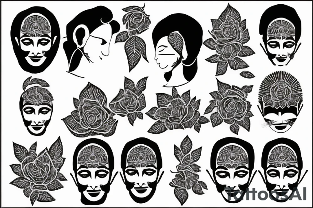 The words Sairam and Reeshma tattoo idea