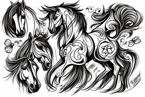 Horse heaven tattoo idea
