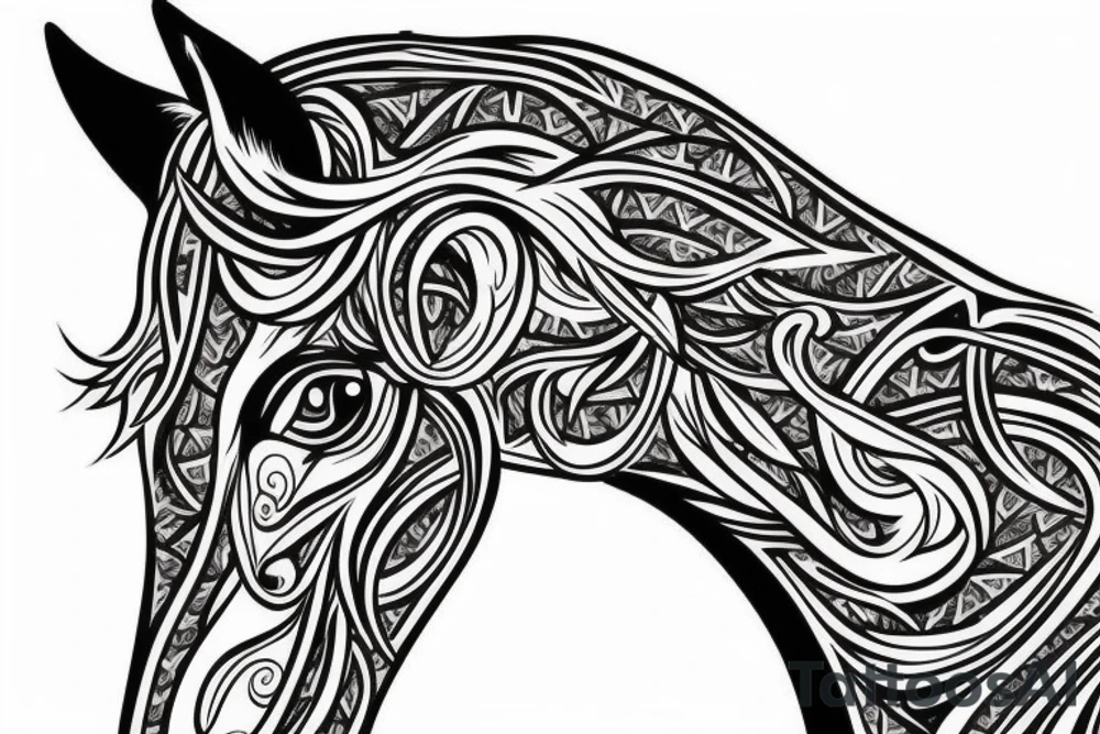 Horse hat tattoo idea