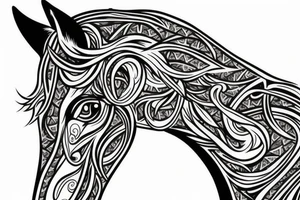Horse hat tattoo idea