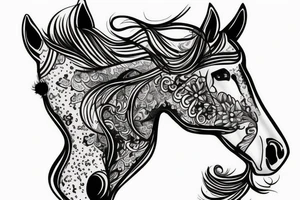 Horse hat tattoo idea