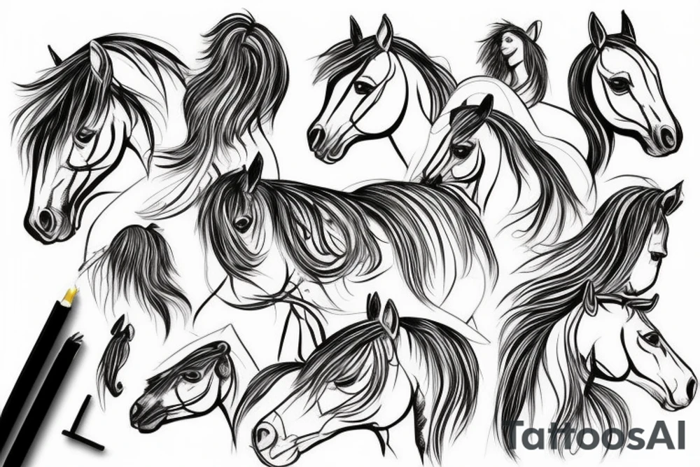Horse hat tattoo idea