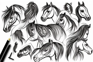 Horse hat tattoo idea
