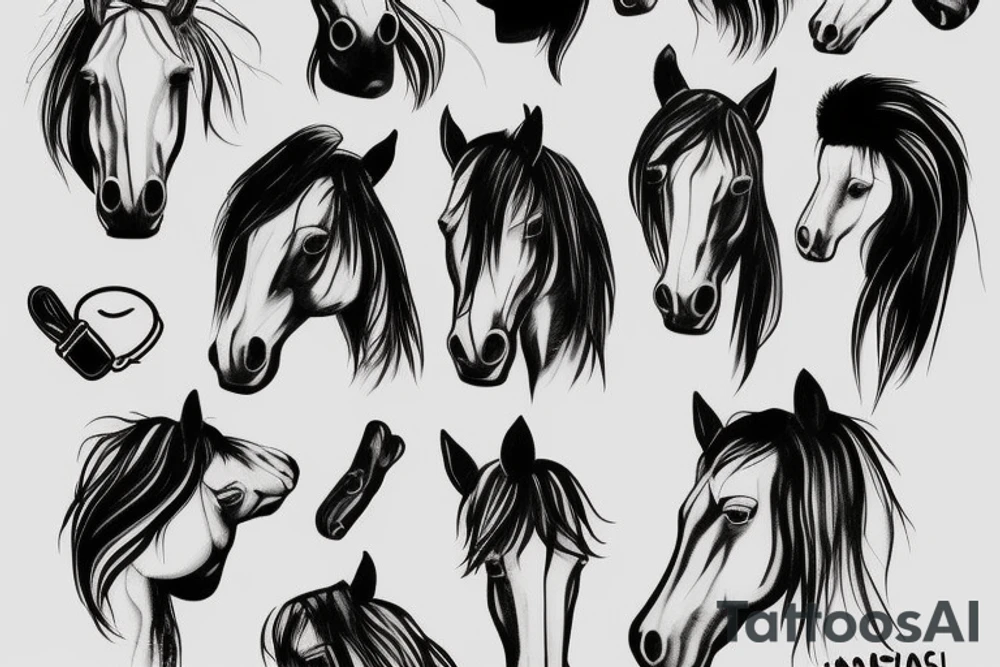 Horse hat tattoo idea
