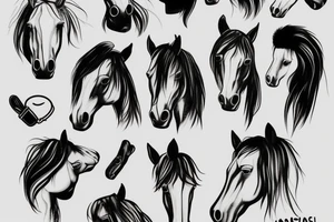 Horse hat tattoo idea