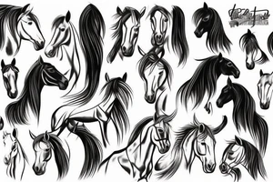 Horse tattoo idea