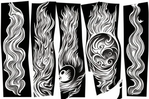 Ace fire cloud tattoo idea