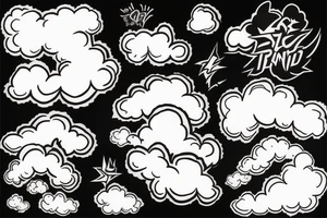 Ace fluffy cloud tattoo idea