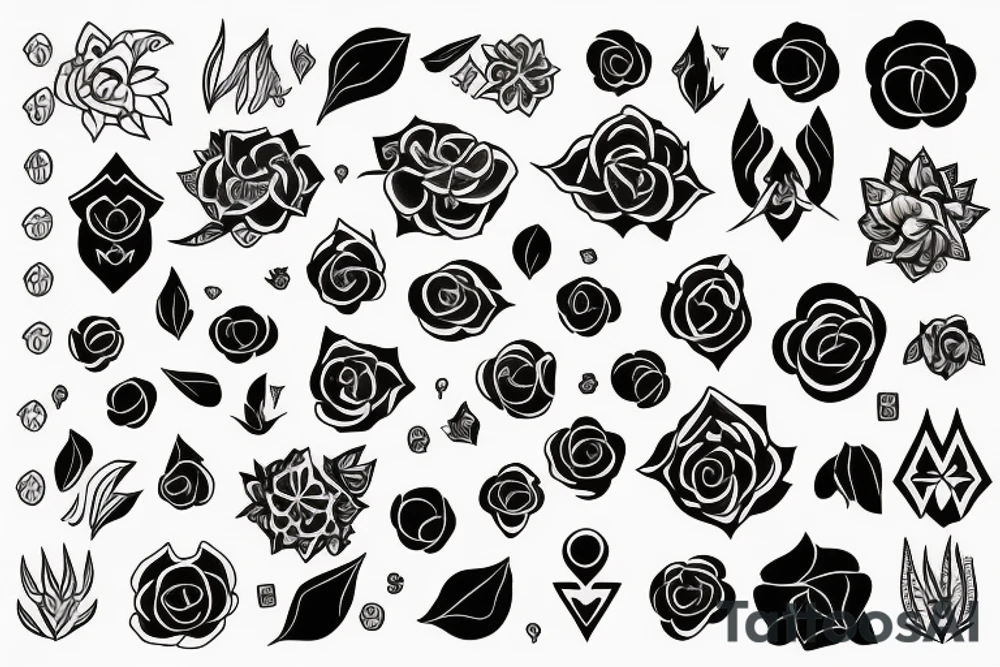 The words ‘Sairam’ and ‘Reeshma’ tattoo idea