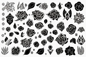 The words ‘Sairam’ and ‘Reeshma’ tattoo idea