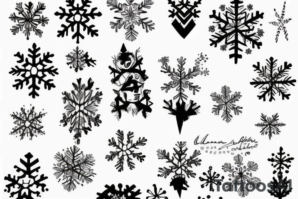 Snowflake tattoo idea