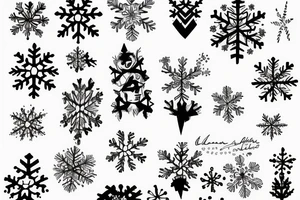 Snowflake tattoo idea