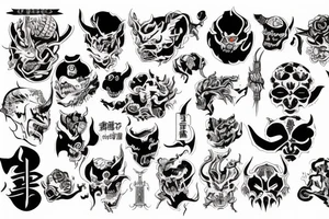 Japan devil tattoo idea
