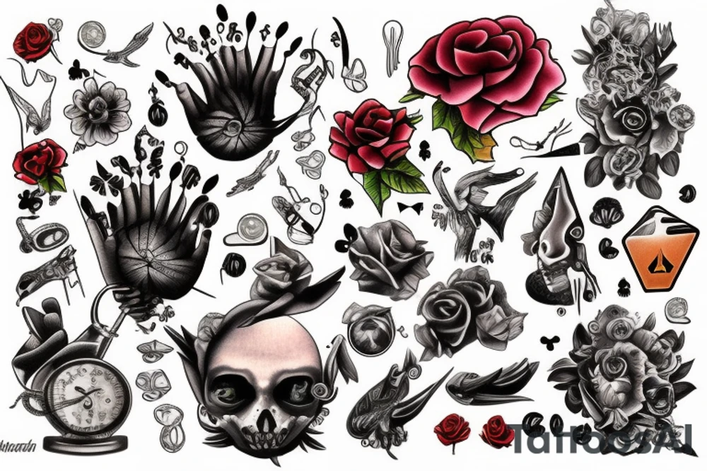 cards tattoo idea