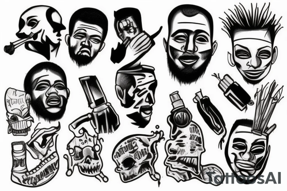 Killed man tattoo idea