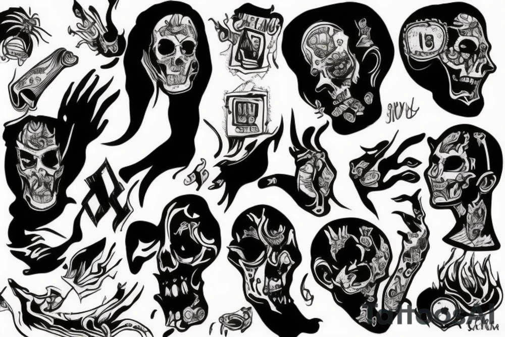 Hell smoke tattoo idea