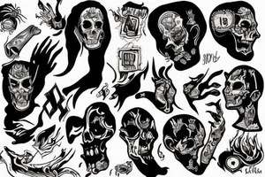 Hell smoke tattoo idea